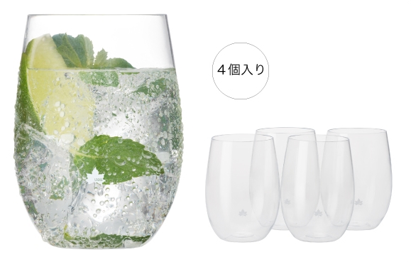 แก้วพลาสติกใส (4ใบ)