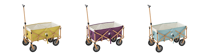 รถเข็นแคมป์ปิ้ง รุ่น LOGOS Life Washable Carry Cart (Colorful) Yellow