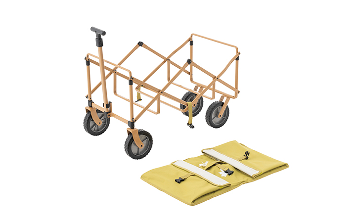 รถเข็นแคมป์ปิ้ง รุ่น LOGOS Life Washable Carry Cart (Colorful) Yellow